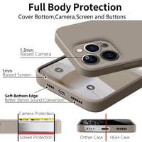 Husă din silicon HGH pentru iPhone 13 Pro cu șnur, căptușeală din microfibră - gri titan 3