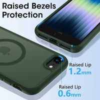 HGH MagSafe mágneses tok iPhone SE 3/2 / 8/7 - sötétzöld 5