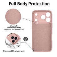 Silikónový kryt HGH pre iPhone 17 Pro Max s popruhom na krk – ružový 4