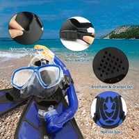 HH HHAO SPORT gyerek snorkel szett 180° panoráma búvármaszk és úszóuszony 5