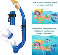 HH HHAO SPORT gyerek snorkel szett 180° panoráma búvármaszk és úszóuszony 6