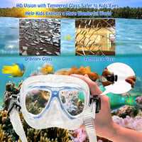 HH HHAO SPORT gyerek snorkel szett 180° panoráma búvármaszk és úszóuszony 3