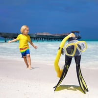 HH HHAO Sport gyerek snorkel szett uszonnyal, 180° panorámamaszk - M-es méret 2