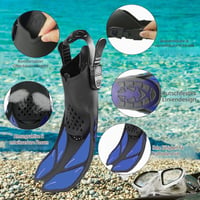 Set Snorkeling HH HHAO pentru Adulți cu Labe de Înot, Labe Scurte Reglabile, Mască de Scufundări, Tub de Snorkel Dry Top și Geantă, Dimensiune de Călătorie 5