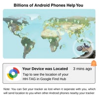 Inteligentný Bluetooth prívesok HH-Tech kráľovská modrá – Android lokalizátor kompatibilný s Google Find My Device – na sledovanie peňaženky, tašky alebo kufra 4