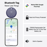 Inteligentný Bluetooth prívesok HH-Tech kráľovská modrá – Android lokalizátor kompatibilný s Google Find My Device – na sledovanie peňaženky, tašky alebo kufra 2