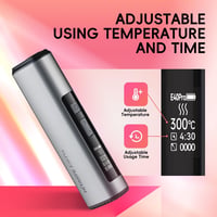 HI TASTE E40 Pro Dohányhevítő IQOS Iluma Terea kompatibilis, 3200 mAh akkumulátor, Szárító funkció, OLED kijelző, Fém ezüst kivitel 8