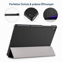 Hianjoo Puzdro pre Lenovo Tab M10 FHD Plus 10.3 TB-X606F, ultra tenké ochranné puzdro z PU kože so stojanom, čierne 4