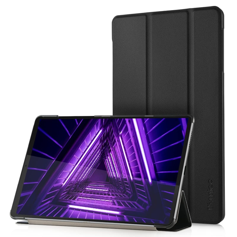 Hianjoo Puzdro pre Lenovo Tab M10 FHD Plus 10.3 TB-X606F, ultra tenké ochranné puzdro z PU kože so stojanom, čierne