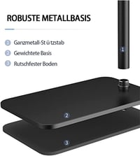 HIBORI 360° Forgó Projektor Állvány Állítható Magassággal L-alakú Rejtett Talp 4