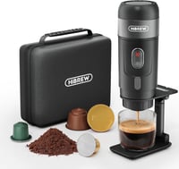 HIBREW H4A 3 az 1-ben Hordozható Kávéfőző Autóba, 12V Eszpresszó Készítő Nes* Kapszulához, DG* és Őrölt Kávéhoz, 60ml, Kempingezéshez, Utazá 1
