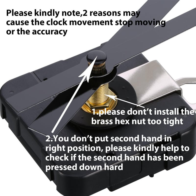HICARER hosszú tengelyű nagy nyomatékú óramozgás 250mm fekete