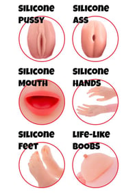 Nafukovacia milostná bábika Hidden Desire Lusty Lola, 160 cm – z PVC a silikónu – realistická sexuálna bábika pre dospelých 4