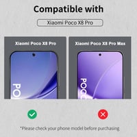 HidWee adatvédelmi edzett üveg kijelzővédő Xiaomi Poco X8 Pro - 2 db 2