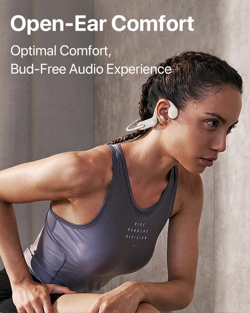 HIFI WALKER T10 Air Bluetooth 5.3 Csontvezetéses Fülhallgató IPX8 Vízálló Úszáshoz