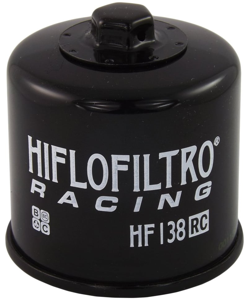 Pretekársky olejový filter Hiflofiltro HF138RC – čierny