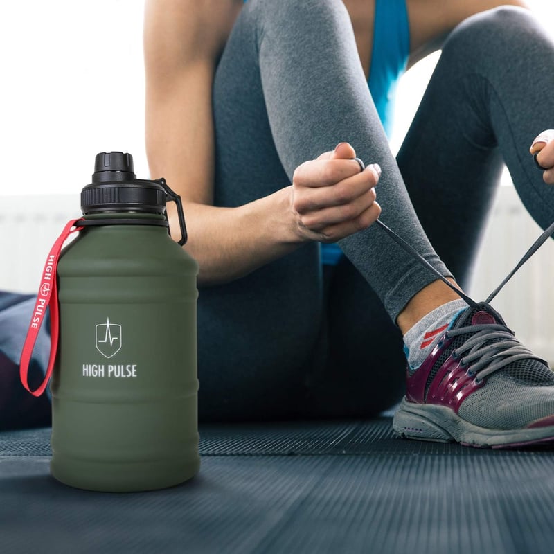 High Pulse 2.2L szivárgásmentes sportkulacs BPA-mentes szénezett vízhez