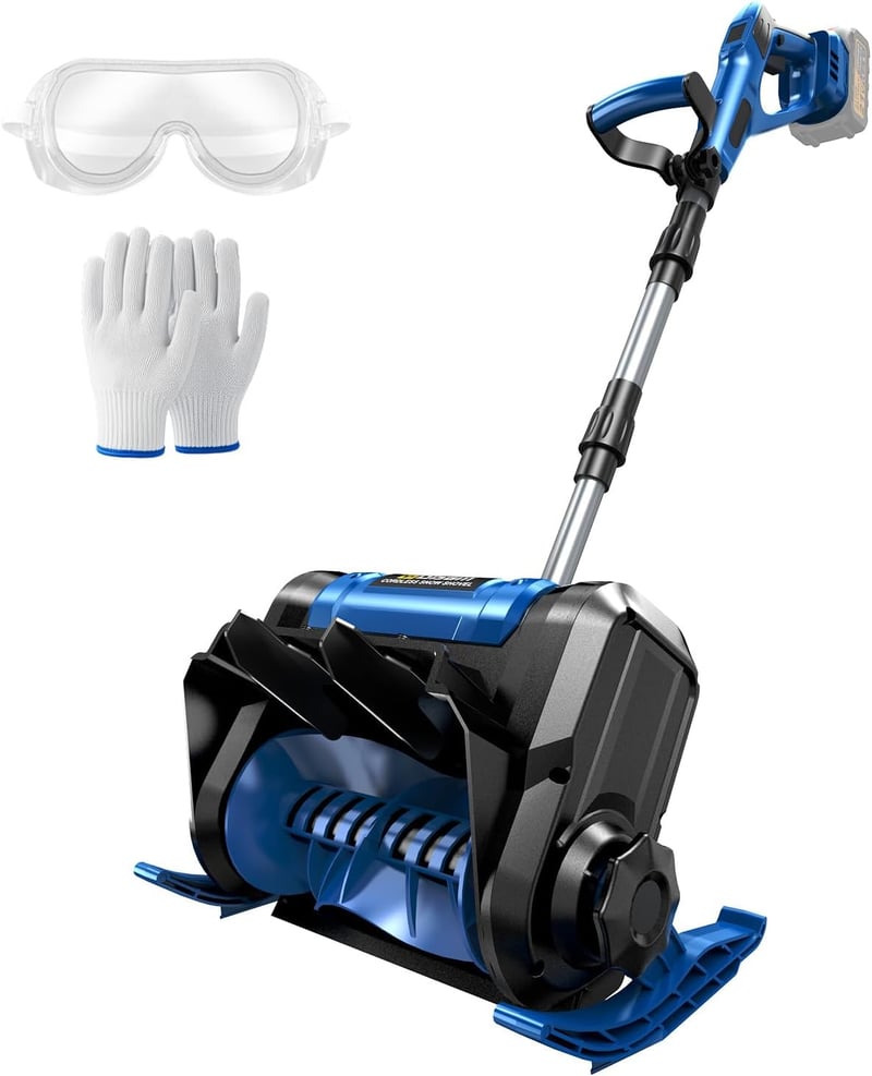 Highsam 18V Makita Akkus Hótolólapát Hófúvó 3000W Kefe Nélküli Motor 38cm