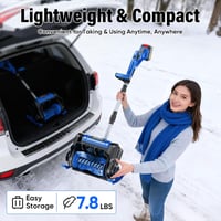 Highsam 18V Makita Akkus Hótolólapát Hófúvó 3000W Kefe Nélküli Motor 38cm 5