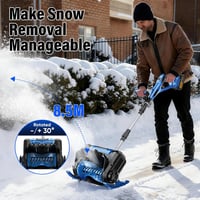 Highsam 18V Makita Akkus Hótolólapát Hófúvó 3000W Kefe Nélküli Motor 38cm 4