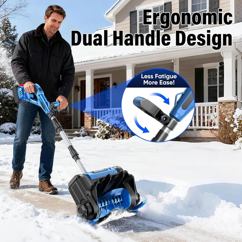 Highsam 18V Makita Akkus Hótolólapát Hófúvó 3000W Kefe Nélküli Motor 38cm