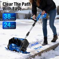 Highsam 18V Makita Akkus Hótolólapát Hófúvó 3000W Kefe Nélküli Motor 38cm 3