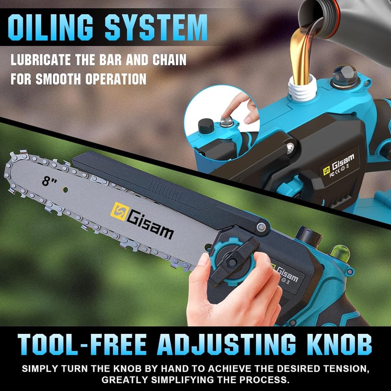 Highsam 2in1 Makita 18V Akkus Láncfűrész és Magassági Ágvágó 4.0Ah