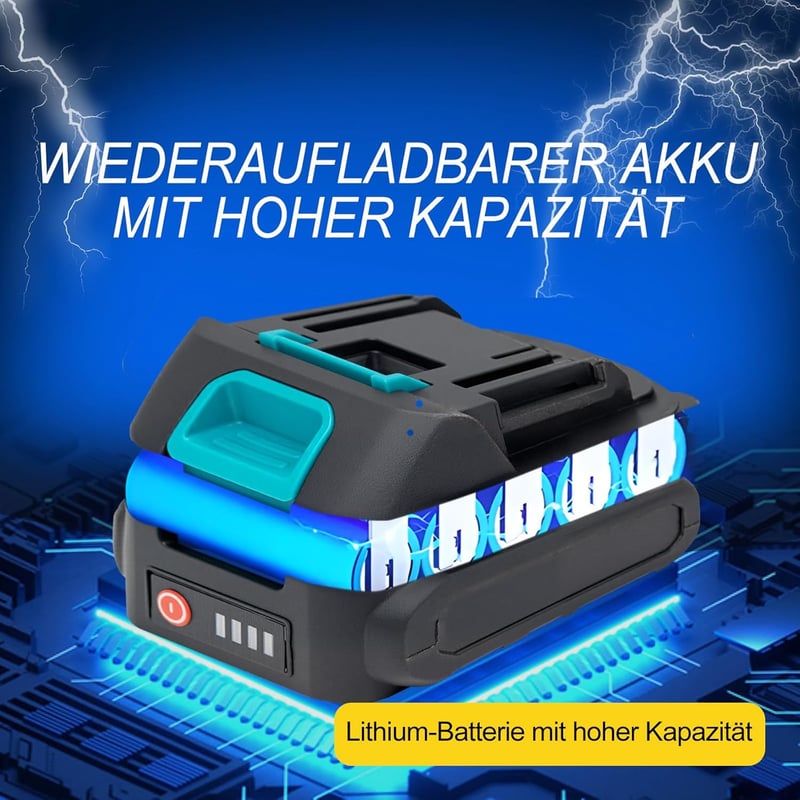 Higoom 6 hüvelykes vezeték nélküli mini láncfűrész 2 lánccal és 2 akkumulátorral