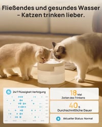 Hiigge bežična fontana za mačke s aplikacijom – baterija od 96 dana – pametna fontana za mačke 4