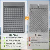 HiiPeak 2 személyes felfújható matrac 12 cm vastag 140x200 cm kempingmatrac beépített párnával 3