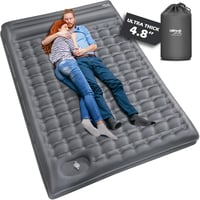 HiiPeak 2 személyes felfújható matrac 12 cm vastag 140x200 cm kempingmatrac beépített párnával 1