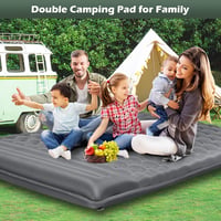 HiiPeak 2 személyes felfújható matrac 12 cm vastag 140x200 cm kempingmatrac beépített párnával 7