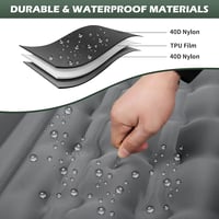 HiiPeak 2 személyes felfújható matrac 12 cm vastag 140x200 cm kempingmatrac beépített párnával 4
