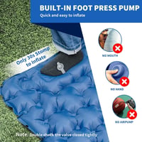HiiPeak Camping Légágy Integrált Párnával és Lábpumpával Kempingezéshez - Blue 3