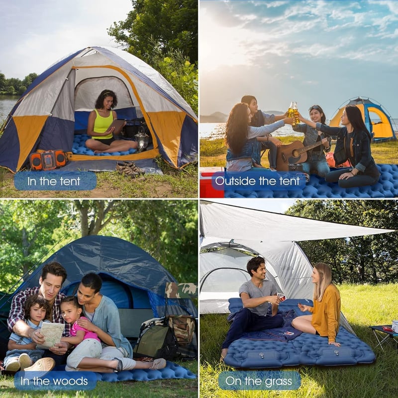 HiiPeak Camping Légágy Integrált Párnával és Lábpumpával Kempingezéshez