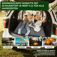 HiiPeak Önfelfújódó Camping Matrac Párnával, Szigetelt Alvómatrac R-érték 9.5 6