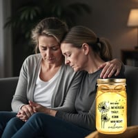 Hiipeefeel LED svetlo vo fľaši, darček na pamiatku pre pozostalých – dekorácia na hrob, spomienkový darček, darček na vyjadrenie sústrasti, útecha pre pozostalých 3