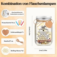 Hiipeefeel LED Üvegvilágítás 18. Születésnapra Lányoknak és Fiúknak – Pénzajándék Dekoráció 3