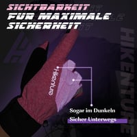 HIKENTURE női téli vízálló kerékpáros kesztyű hőszigetelt bélés érintőképernyőhöz pink fekete melegkesztyű 4
