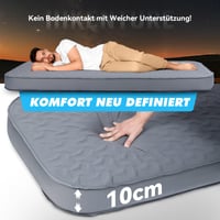 HIKENTURE Samonafukovacia kempingová karimatka so vstavanou elektrickou pumpou, 10 cm hrubá pena, R-hodnota 9.5, na kempovanie, turistiku a do auta 3