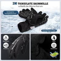 HIKENTURE téli kesztyű 3M Thinsulate, vízálló touchscreen, kerékpározáshoz 2