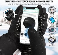 HIKENTURE téli kesztyű 3M Thinsulate, vízálló touchscreen, kerékpározáshoz 6