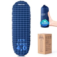 HIKENTURE Ultraľahká nafukovacia karimatka R-hodnota 4, 430 g, hrúbka 8 cm, múmiový tvar, 4-sezónna izolačná podložka na turistiku 1