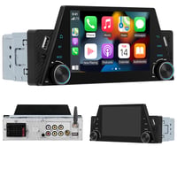 Hikity 1DIN auto radio s 5" zaslonom osjetljivim na dodir, bežični CarPlay, Android Auto, Bluetooth 1