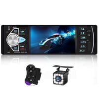 Autorádio Hikity 1DIN Bluetooth, 4,1" TFT displej, FM, USB, AUX, TF, cúvacia kamera 1