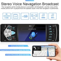 Hikity 1DIN autórádió Bluetooth, 4,1" TFT kijelző, FM, USB, AUX, TF, tolatókamera 3