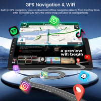 Hikity 2+64GB Android Autórádió Renault Kangoo 2013-2020 és Nissan NV250 2013-2021 - 9" Érintőképernyő, Vezeték Nélküli CarPlay, Bluetooth,  5