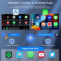 Hikity 2+64GB Android Autórádió Renault Kangoo 2013-2020 és Nissan NV250 2013-2021 - 9" Érintőképernyő, Vezeték Nélküli CarPlay, Bluetooth,  3