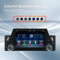 Hikity 5" Autórádió 1DIN Wireless CarPlay Android Érintőképernyős Bluetooth 8
