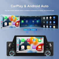 Hikity 5" Autórádió 1DIN Wireless CarPlay Android Érintőképernyős Bluetooth 2